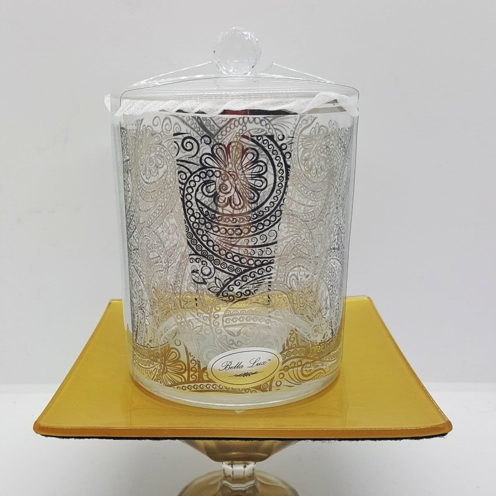 Bella Lux Glass Canister Cottonball